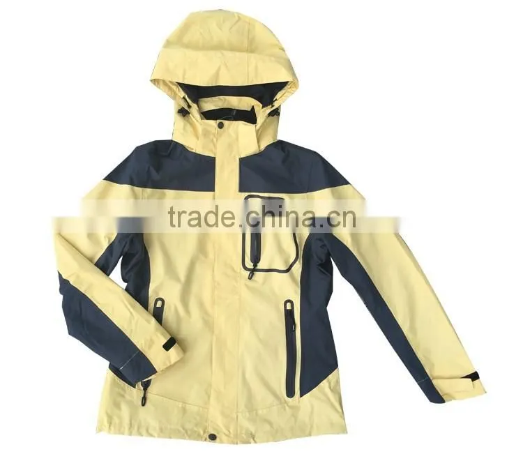 Outdoor sports waterproof women waterproof nylon ski jacket