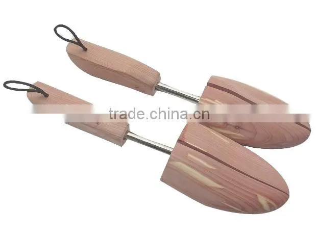 shoe care aromatic red cedar/birch wood/schima wood shoe tree for men