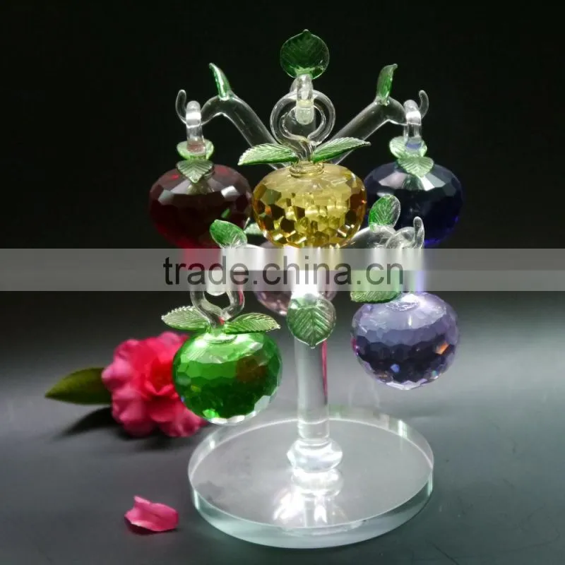 unique crystal apple treefor wedding gift and home decoration