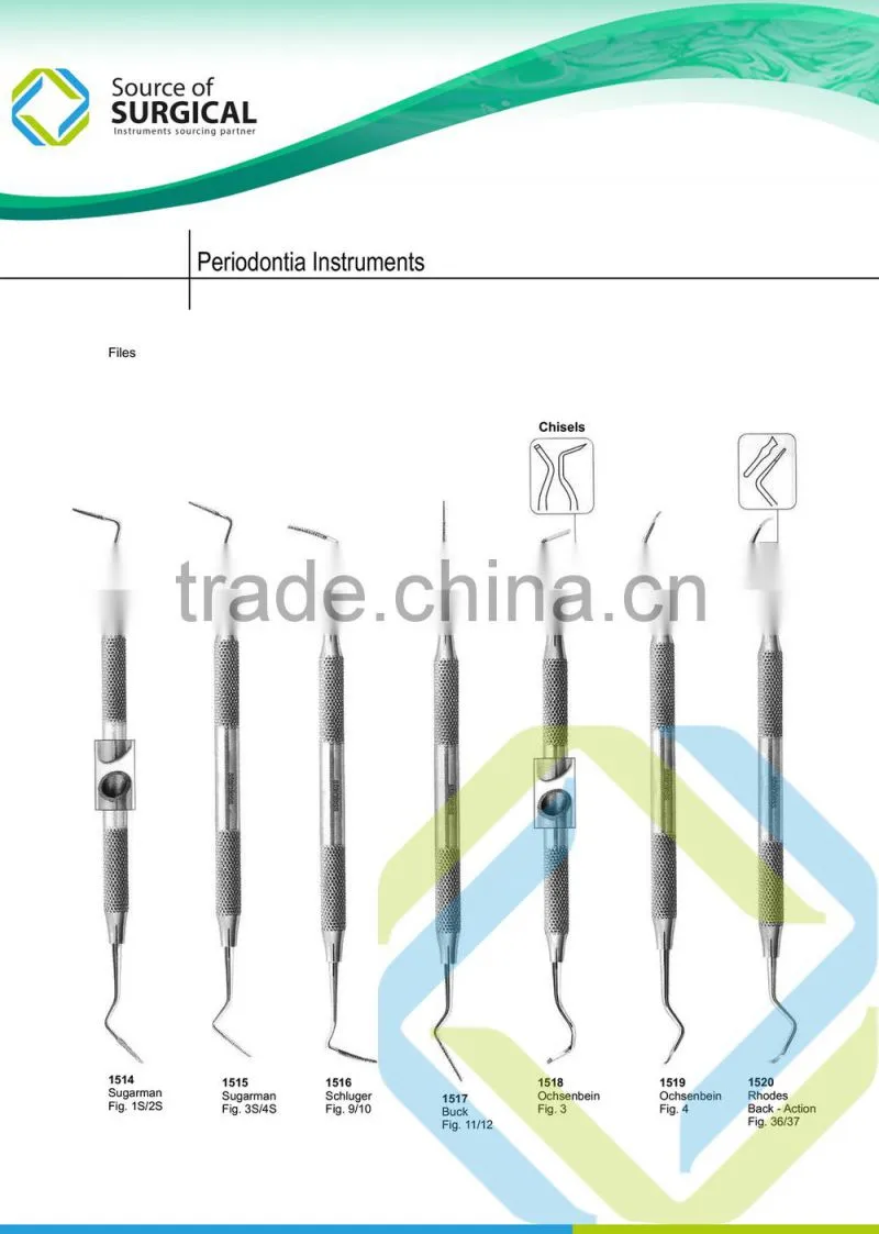 62 Periodontia instruments