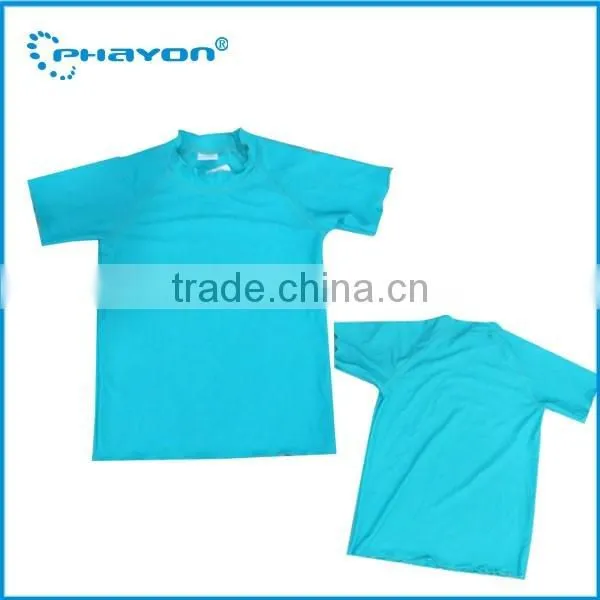 OEM & ODM printed surfing kids rash guard pattern with UPF50+
