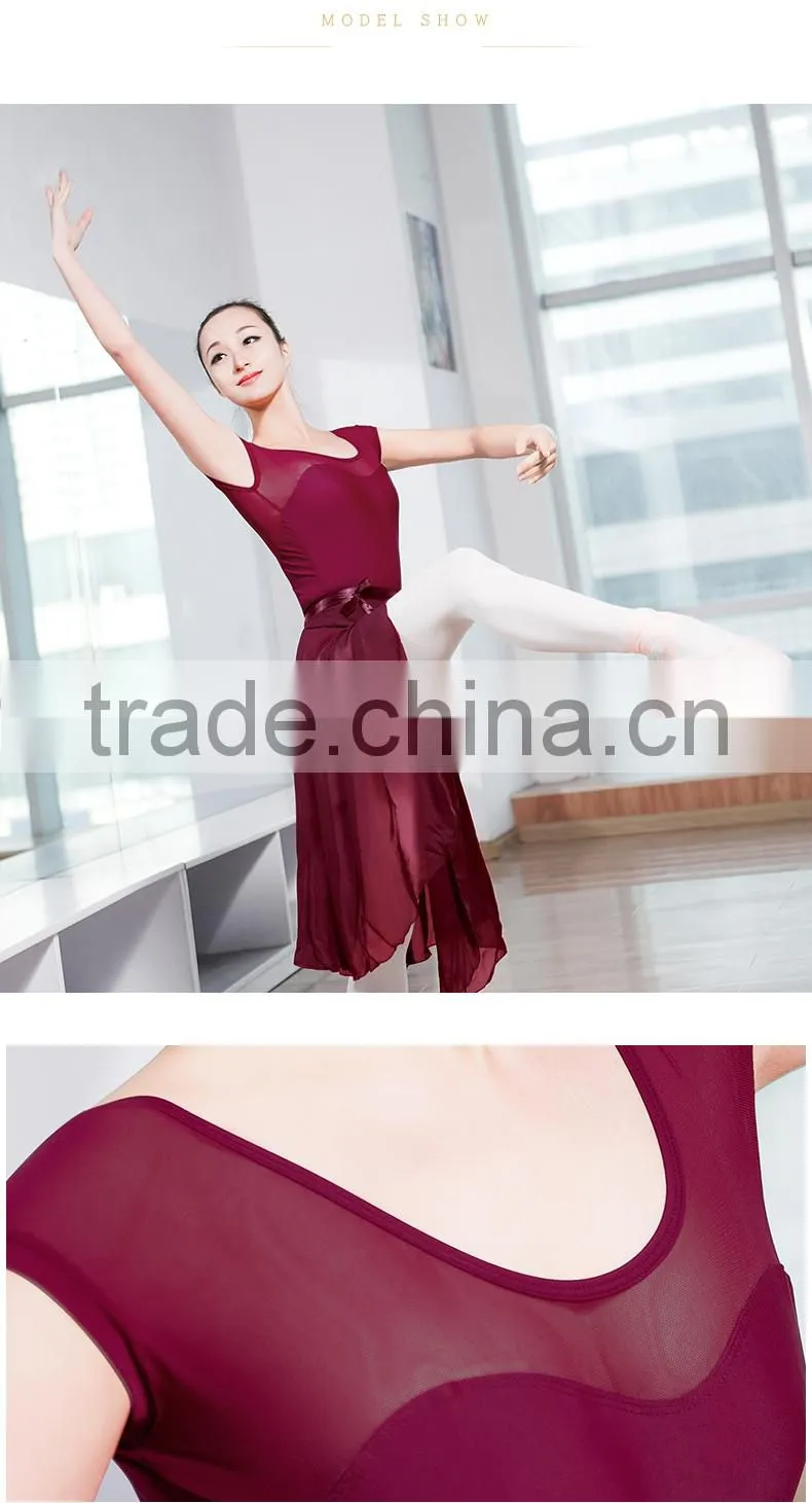 adult ballet leotard mesh gymnastic leotard insert pad