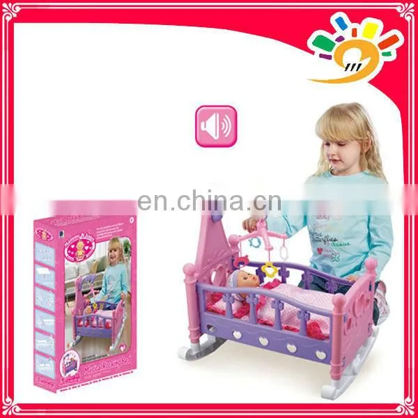 Kids Colorful Plastic Rocking Horse Toys, Riding Horse Set With Doll And Music