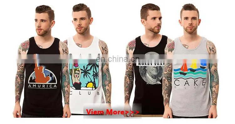 Fashion Cotton Custom Floral Sublimation Tank Top