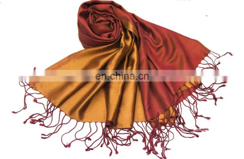 Fashion long silk shawl,Reversible Indian silk Stoles,pure silk scarves