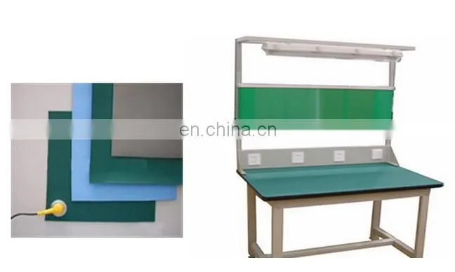 best selling esd antistatic 2 layer rubber table mat with promotion price