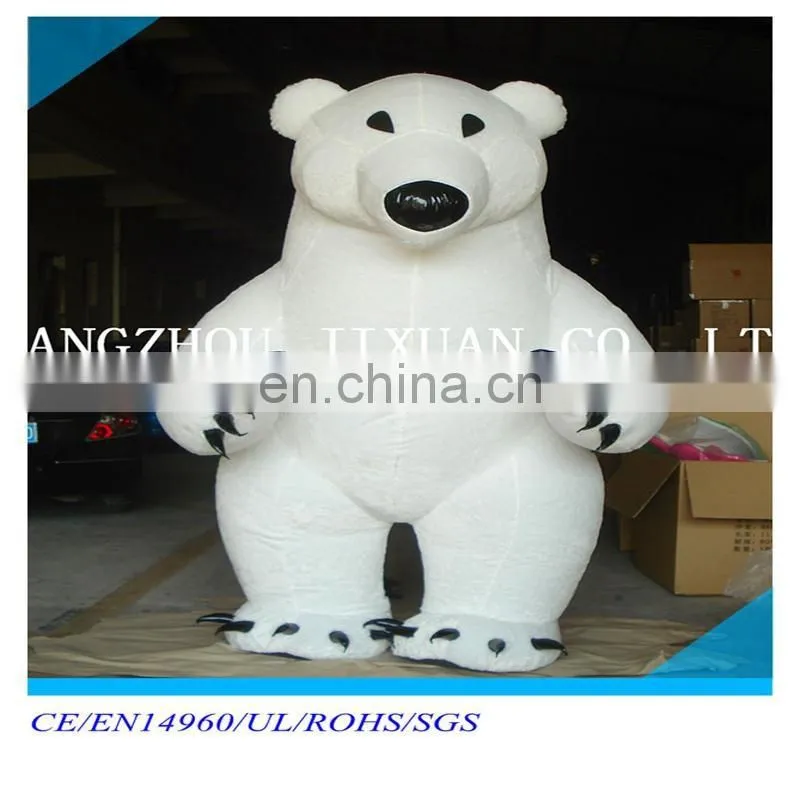 hot sale polar bear costume/adult polar bear onesie costume
