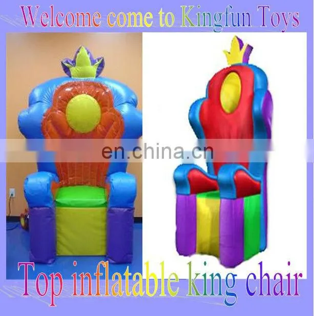 Inflatable party chair for throne