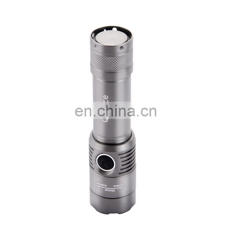 wholesale price build in Lithium-ion battery rechargeable led flash torch night light with socket