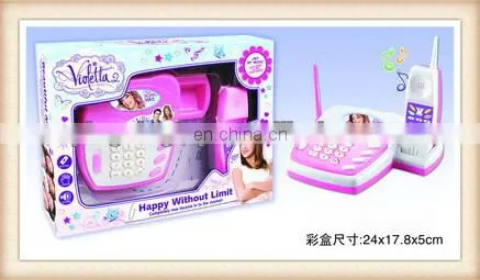 hot sale electronic plastic telephone toy for kids