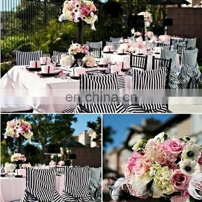 beautiful black and white runners for table