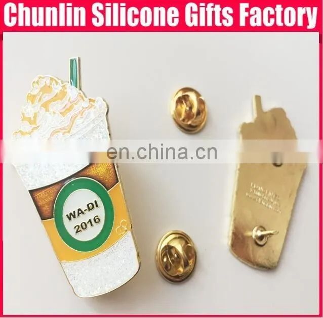 high quality engraved ice drink lapel pin