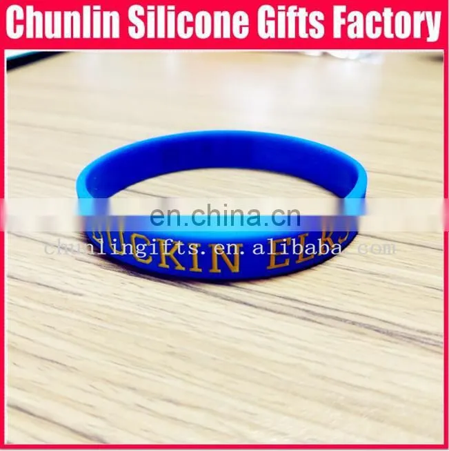 ink filled silicone wristband , promotional gift
