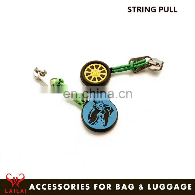 Fashion design non lock zip puller tabs novelty decorative zipper pulls