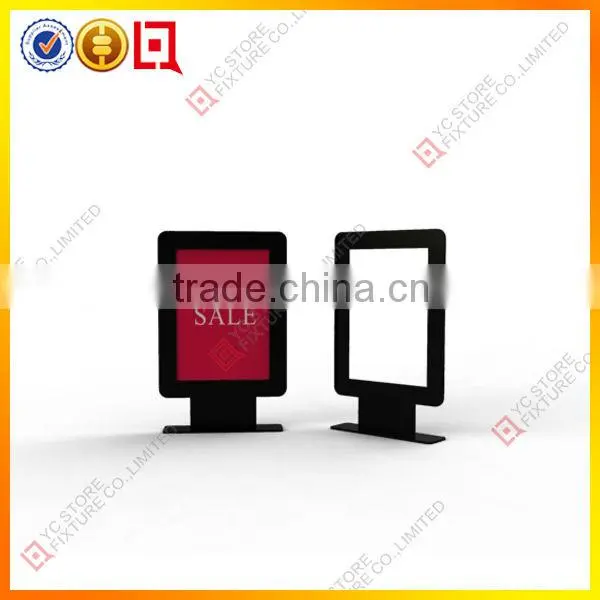 Vertical standing advertising photo exhibition stands display