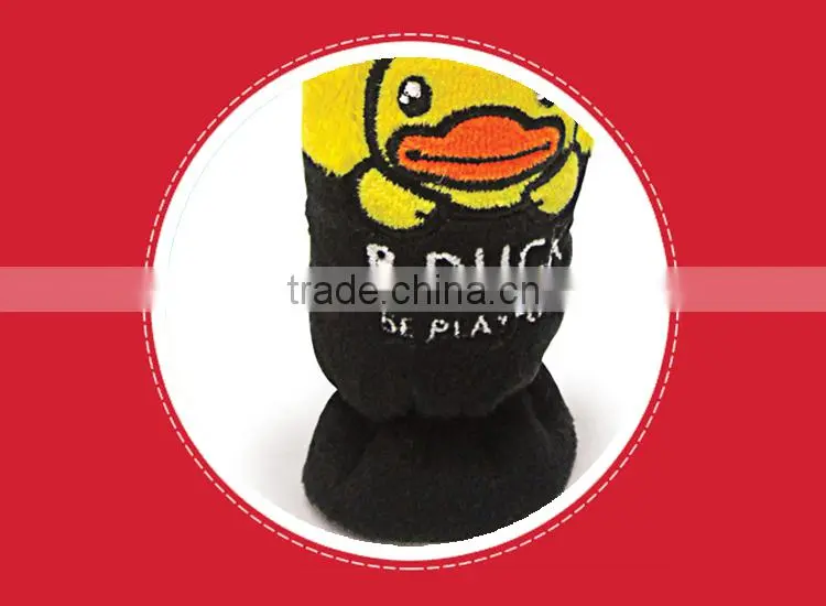 plush duck shaped handbrake cover cute car handbrake cover hot sale