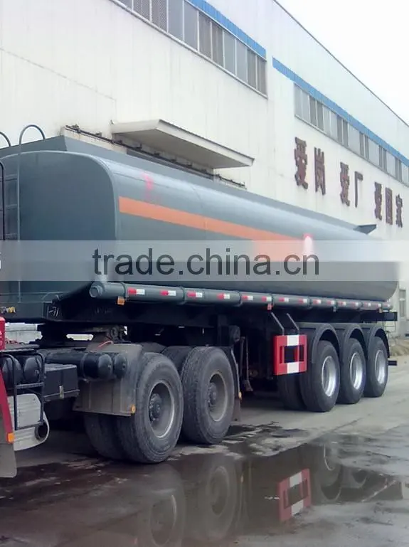 Heavy duty Dongfeng crude oil tank trailer/ fuel tanker semi-trailer