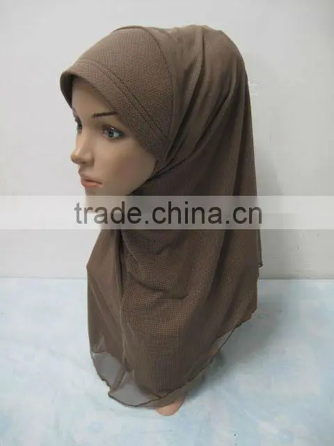A556 Fashion modern HIGH QUALITY ISLAMIC HEADSCARF ONE PIECE LONG MUSLIM HIJAB