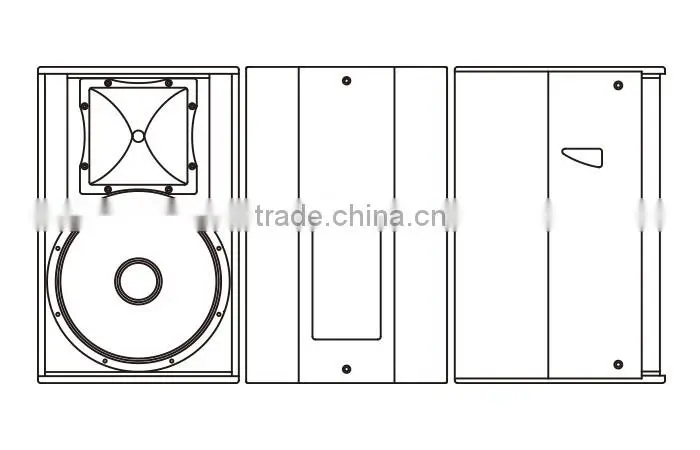 AS215AM, trade assurance, 15 inch active 2-way full range loudspeaker, pro audio