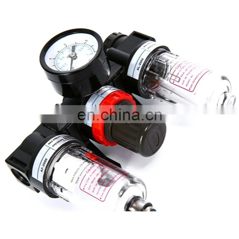 AC2000 Pneumatic Air Source Treatment Units 1/4" Port Filter Regulator Lubricator Combination AR2000 AL2000 AF2000