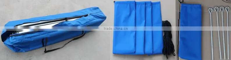 40mm Aluminum Fold Tent 10ft X 20 ft With All Metal Connectors, Custom Print Canopy& Valance,1 full wall & 1 half side wall