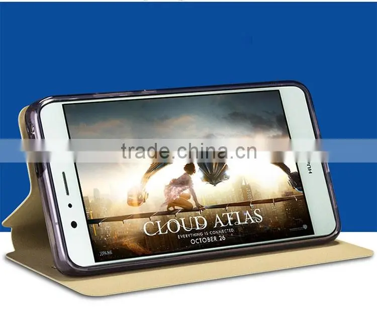2016 MOFi Case Housing for Huawei P9 lite, Mobile Phone Coque Leather Flip Cover for P9 lite