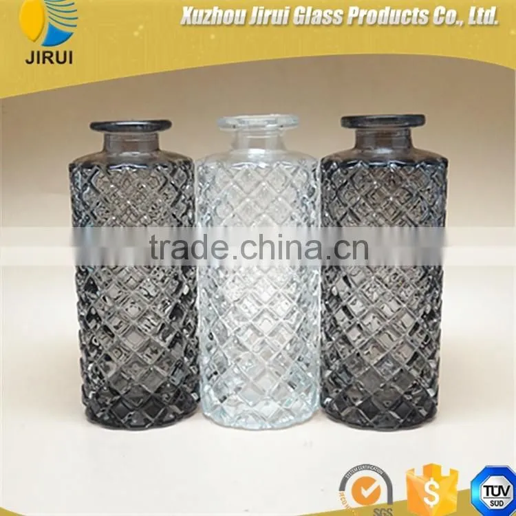 clear and black colour aroma diffuser glass bottle