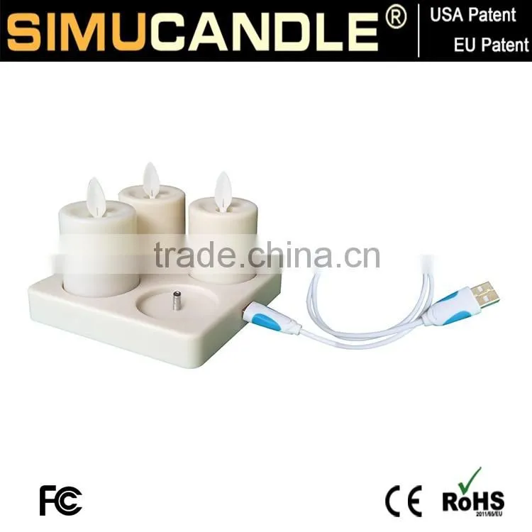 flickering wick votive candle led for hotel decoration with USA and EU patent