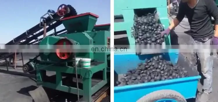 Roller press coal pellet briquette making/charcoal ball briquette machine