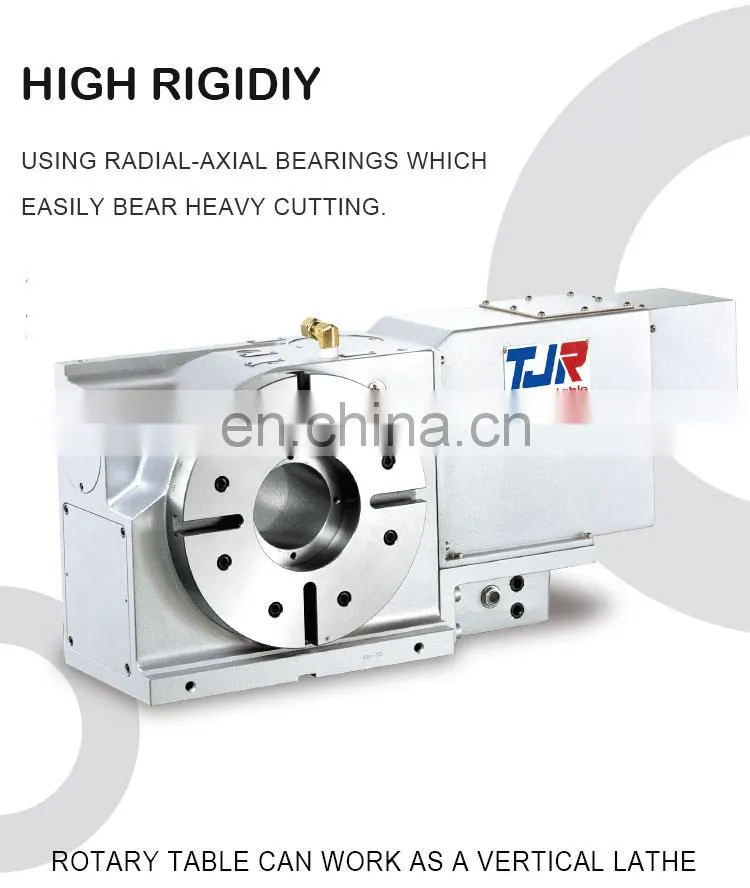 High value metal working hydraulic tjr rotary table 4th axis index rotary table for cnc milling machines
