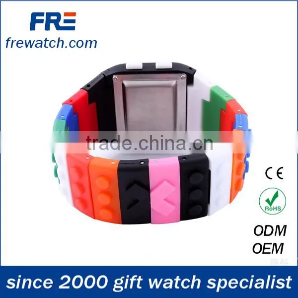 new arriving hot sales rainbow wrist watch with digital display watch