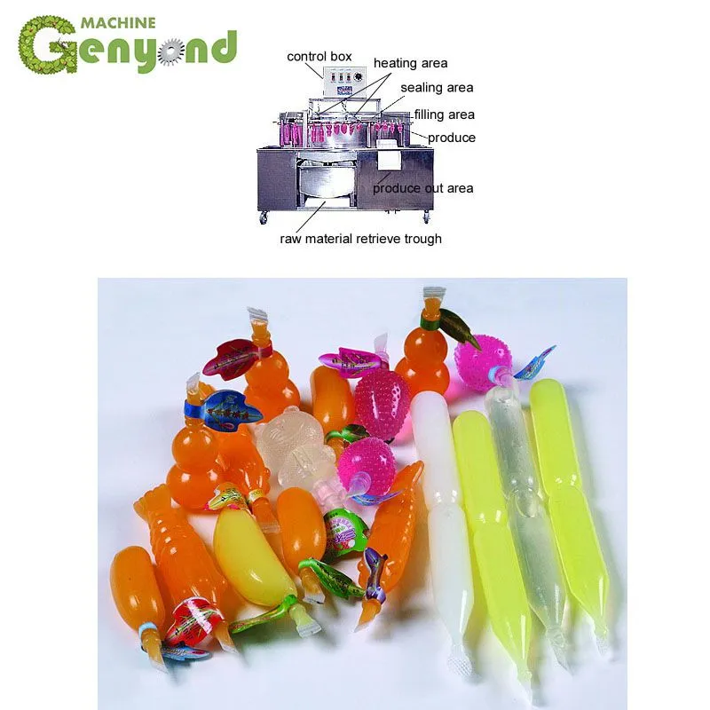 Small Soft Plastic Soft Tubes Ice Lolly Pop Filling and Sealing Machine 2000 PCSH