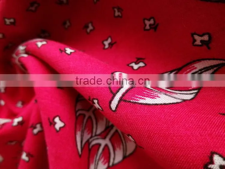 100% printed viscose fabric for sex girl