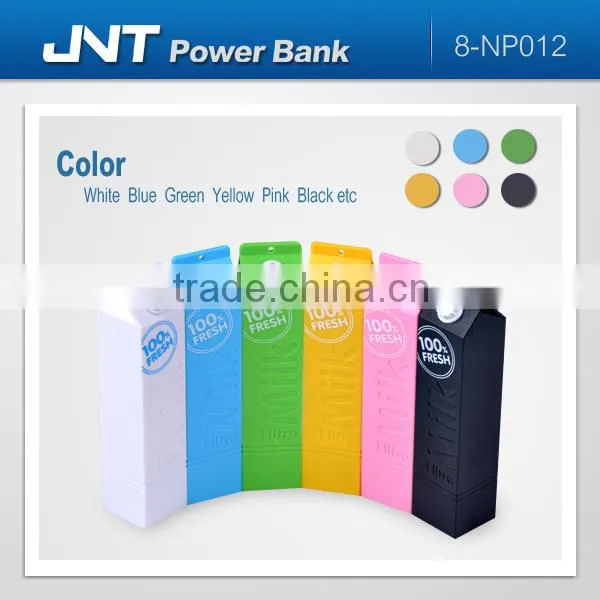 Cute Milk bottle 2600mAh Mobile Phone Power Charger