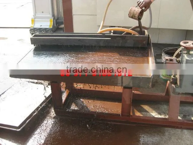 Iron ore separation shaking tables