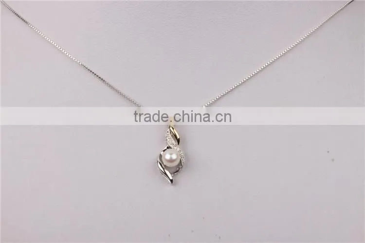 pearl pendant design for girl silver jewelry