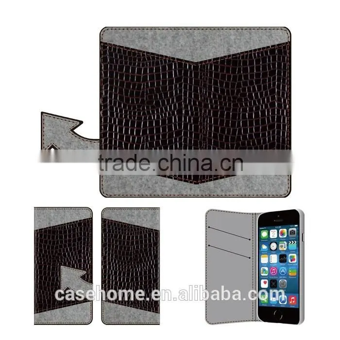 2016 new coming flip PU leather case for iphone 6s/iphone 5 SE