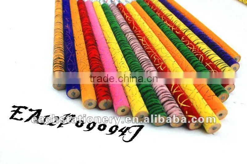 2015 hotsale no sharpening drawing fuzzy pencil with rubber