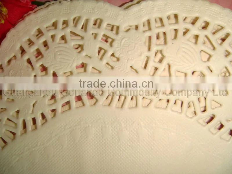 Wholesale Romantic Embossed Paper Cake Doilies 10 inch (400pcs)