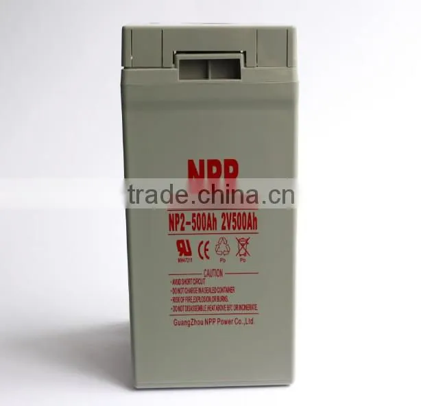 2V 500AH Long Life High Rate SMF Rechargeable SLA Battery