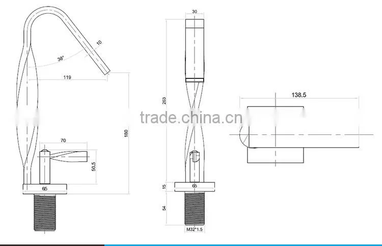 2016 Modern Design High Quality Copper Wash Basin Faucet