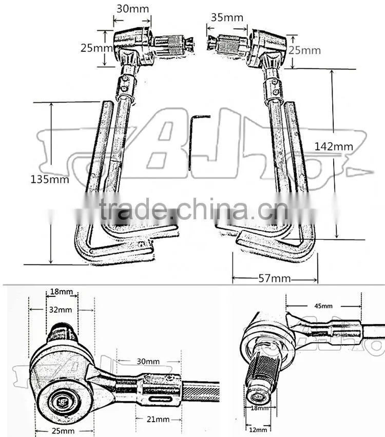 BJ-LG-001-OR KTM DUKE 125/200/390 Motorcycle Brake Clutch Lever Guard