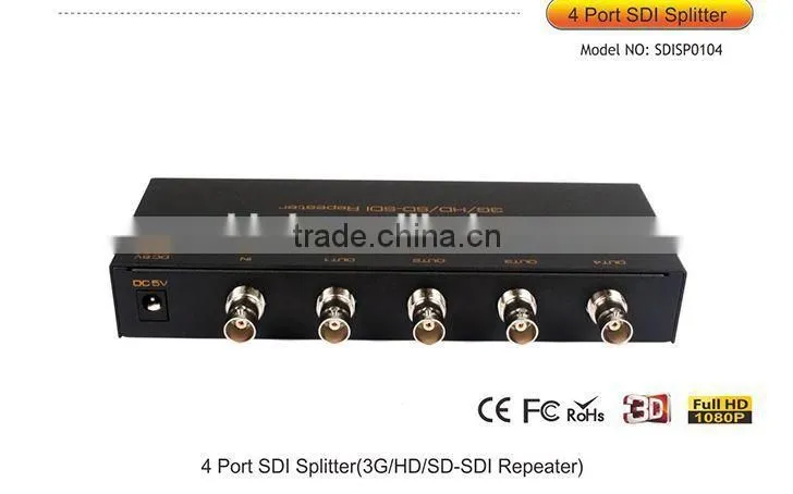 Latest 3G-SDI Splitter 1x4 --1080P Supported