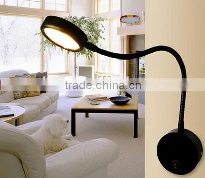 Bathroom Wall Light Led lighting fixtures Warm White silver black with on/off switch