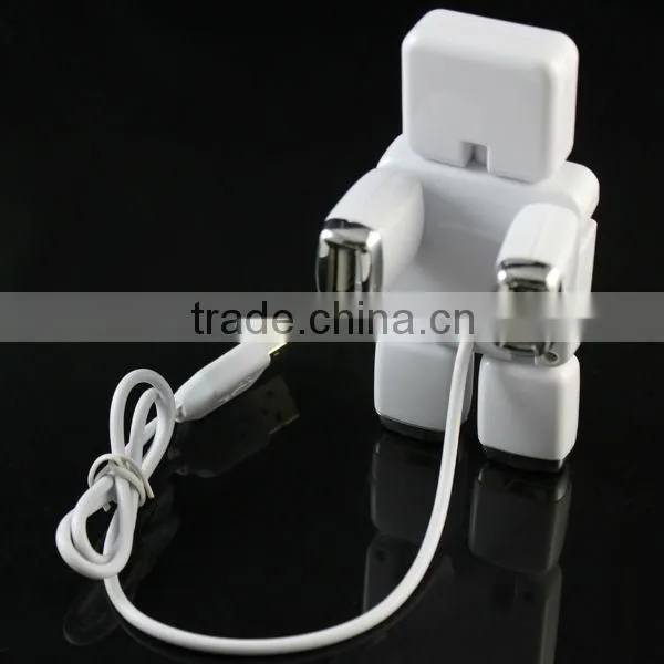 High Speed USB 2.0 Cool Robot 4 Port Usb Man Hub Splitter