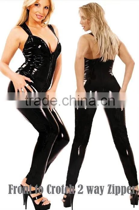 sexy www xxxl com photos gold metallic leopard print leather pvc latex rubber full body costume catsuit/zentai suits fetish