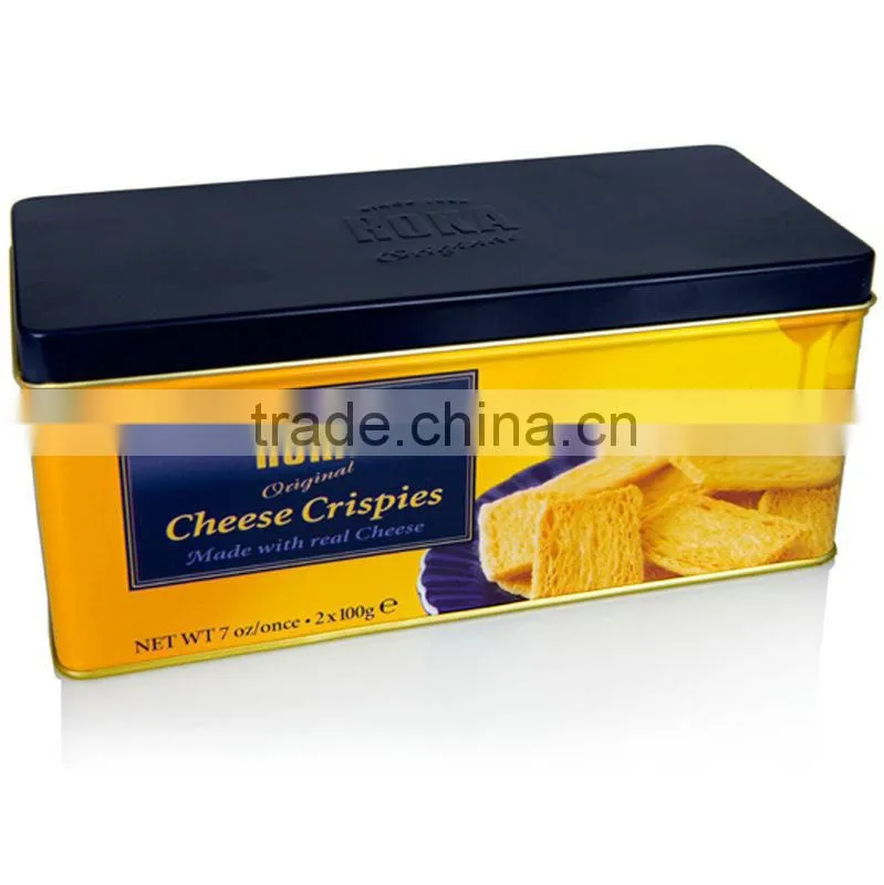 Square oreo cookie tin box/cookie tin can
