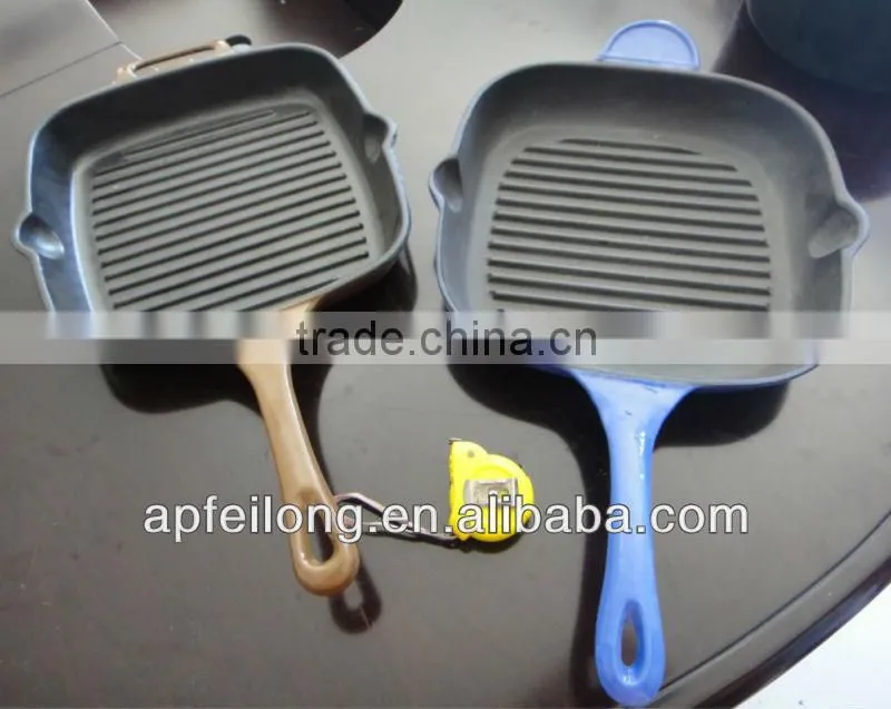 cast iron grillde /skillet/grill/ fryer/baking pan