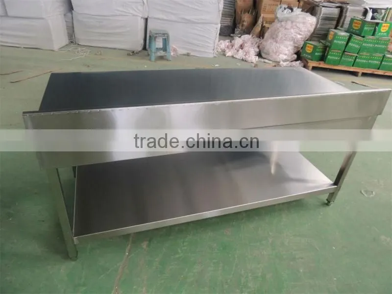 Stainless Steel Restaurant Work Table With Riser And Undershelf BN-W14