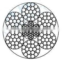 Best quality steel wire ropes with 6*25Fi+IWRC
